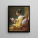 Junge Frau liest - Jean-Honoré Fragonard — gerahmtes Bild an der Wand