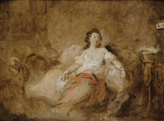 JeanHonor Fragonard - Young Lady Wearing A Neglige In An Interior.webp