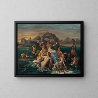 Der Triumph von Galatea - Jean-Jacques-François Monanteuil — gerahmtes Bild an der Wand