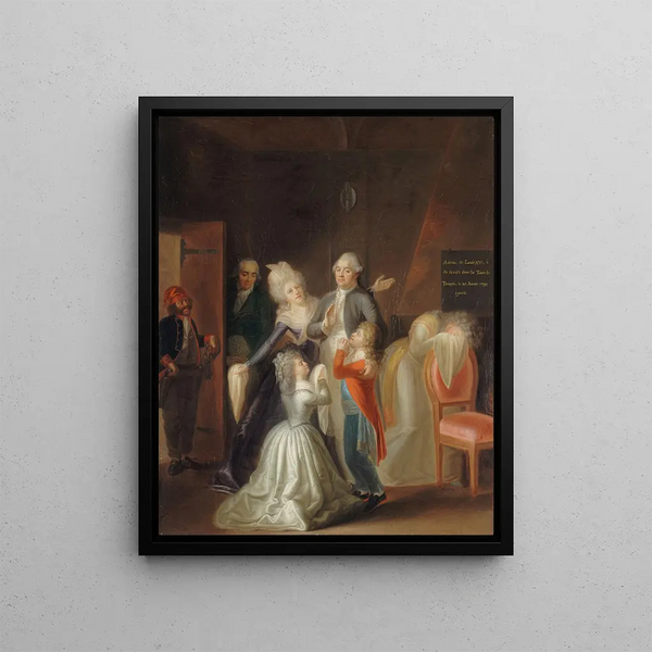 JeanJacques Hauer - Les adieux de Louis XVI sa famille le 20 janvier 1793.webp