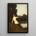 Eine Badende Echo - Jean-Jacques Henner — gerahmtes Bild an der Wand