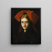 Junge elsässische Frau - Jean-Jacques Henner — gerahmtes Bild an der Wand