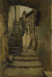 Treppe in einer Gasse in Rom - Jean-Jacques Henner — Ansicht des Kunstwerks