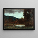 Landschaft von Elsass bei Dämmerung - Jean-Jacques Henner — gerahmtes Bild an der Wand