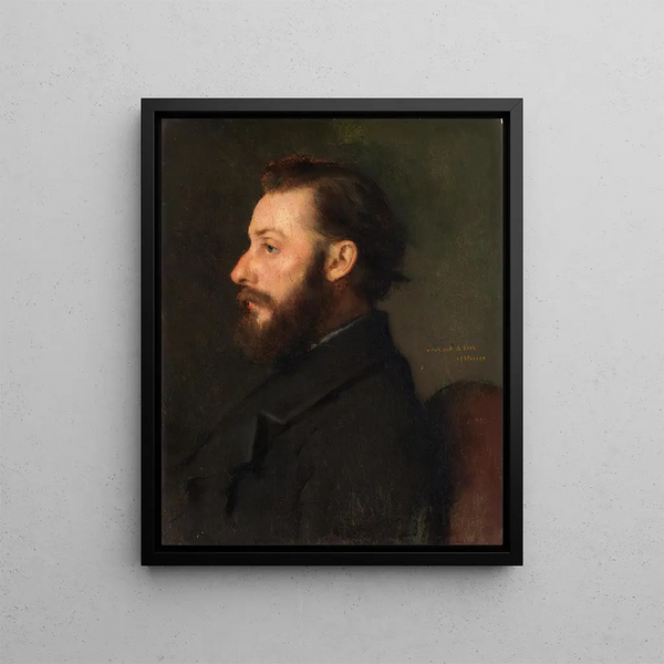 Portrait von Herrn A. Koch - Jean-Jacques Henner — gerahmtes Bild an der Wand