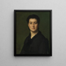 Portrait einer Frau (Fallkonflikt) - Jean-Jacques Henner — gerahmtes Bild an der Wand
