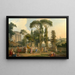Der Triumph der Flora - Jean-Jacques Le Barbier — gerahmtes Bild an der Wand