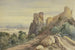 Ruine de château devant sur un pont deux hommes - Jean-Joseph-Bonaventure Laurens — Ansicht des Kunstwerks