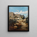 Ansicht des Klosters von Capri - Jean-Joseph-François Bellel — gerahmtes Bild an der Wand