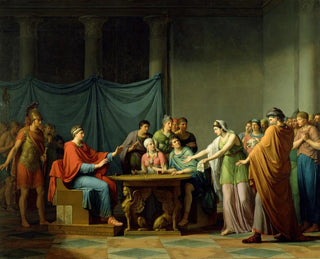 Bérénice, die Ptolemaios vorwirft - Jean-Joseph Taillasson — Ansicht des Kunstwerks