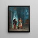 Vor Publikum - Jean-Léon Gérôme — gerahmtes Bild an der Wand