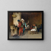 Café House am Kairo, Kugelstrahl - Jean-Léon Gérôme — gerahmtes Bild an der Wand