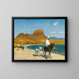 Golf von Aqaba - Jean-Léon Gérôme — gerahmtes Bild an der Wand