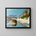 Löwe in der Wüste - Jean-Léon Gérôme — gerahmtes Bild an der Wand