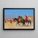 Kavaliere, die die Wüste durchqueren - Jean-Léon Gérôme — gerahmtes Bild an der Wand