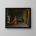 Der Dichter träumt von Cupid am Kamin - Jean-Léon Gérôme — gerahmtes Bild an der Wand