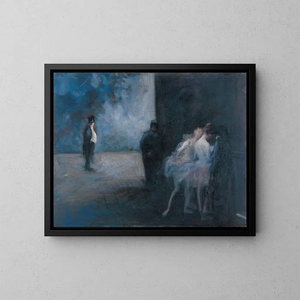 Symphonie en bleu - Jean-Louis Forain — gerahmtes Bild an der Wand