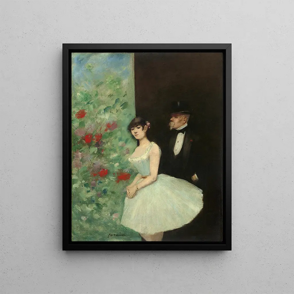 In den Kulissen - Jean-Louis Forain — gerahmtes Bild an der Wand