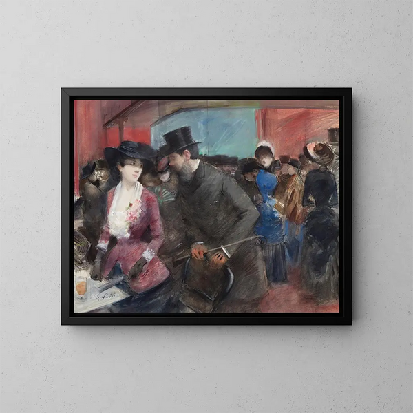Folies Bergère - Jean-Louis Forain — gerahmtes Bild an der Wand