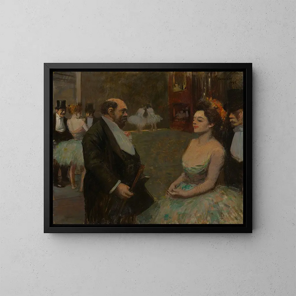 In den Kulissen - Jean-Louis Forain — gerahmtes Bild an der Wand