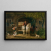 Auf dem Weg zum Feld - Jean-Louis van Kuyck — gerahmtes Bild an der Wand