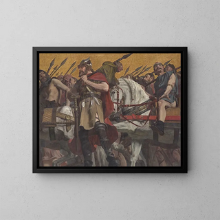 Prozession - Jean-Paul Laurens — gerahmtes Bild an der Wand