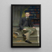 Portrait eines jungen Mannes im edouardischen Stil - Jean-Pierre-Charles de Chabannes La Palice — gerahmtes Bild an der Wand