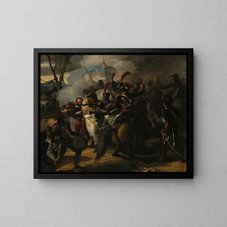 Der Tod des Generals Colbert - Jean-Victor Schnetz — gerahmtes Bild an der Wand