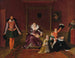 Henri IV beim Spielen mit seinen Kindern, während der spanische Botschafter in seiner Gegenwart zugelassen wird - Jean-Auguste-Dominique Ingres — Ansicht des Kunstwerks