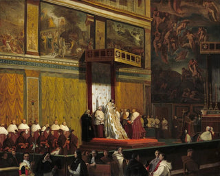 Jean Auguste Dominique Ingres - Pope Pius VII in the Sistine Chapel.webp