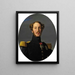 Portrait Ferdinand Philippe Louis Charles Henri de Bourbon Orléans Herzog von Orléans - Jean-Auguste-Dominique Ingres — gerahmtes Bild an der Wand