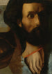 Skizze des Kopfes und der Hände von Johannes für Jesus übergibt Petrus die Schlüssel zum Himmel - Jean-Auguste-Dominique Ingres — Ansicht des Kunstwerks