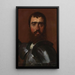 Der Condottiere - Jean-Auguste-Dominique Ingres — gerahmtes Bild an der Wand