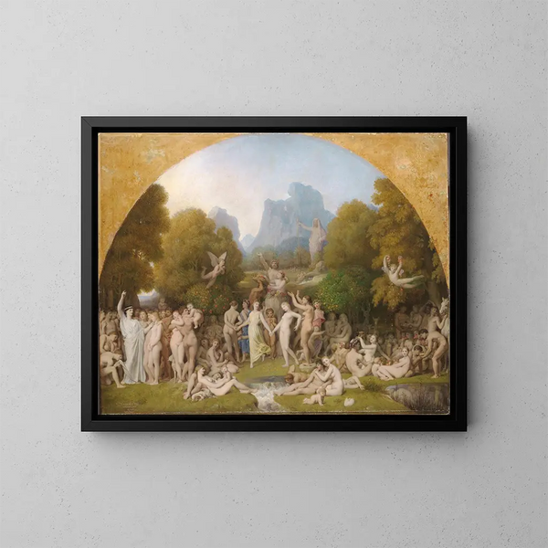L'Âge d'or - Jean-Auguste-Dominique Ingres — gerahmtes Bild an der Wand