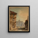 Kathedrale Notre-Dame de Paris und das alte Hôtel-Dieu - Jean Baptiste Marchal — gerahmtes Bild an der Wand