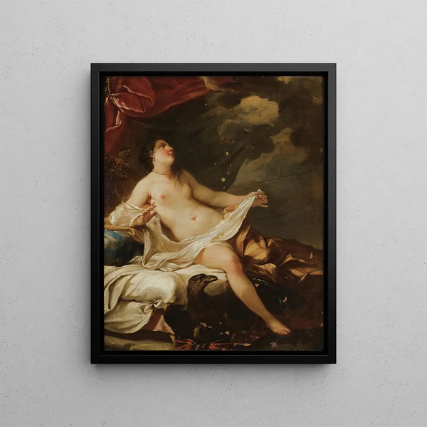 Danaë - Jean Baptiste Marie Pierre — gerahmtes Bild an der Wand