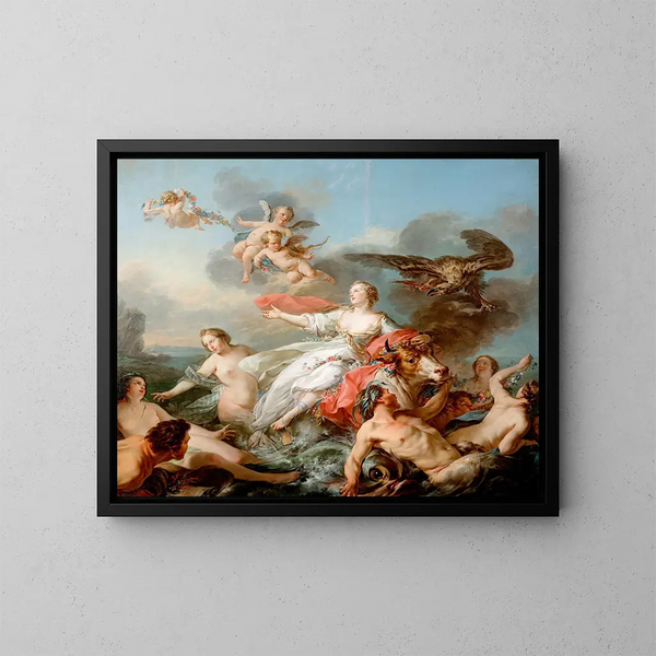 L'Enlèvement d'Europe - Jean Baptiste Marie Pierre — gerahmtes Bild an der Wand