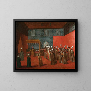 Jean Baptiste Vanmour - Ambassador Cornelis Calkoen at his Audience with Sultan Ahmed III.webp