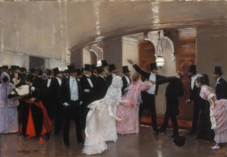 Jean Braud - Altercation dans les couloirs de lOpra.webp