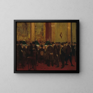 Au cercle - Jean Béraud — gerahmtes Bild an der Wand