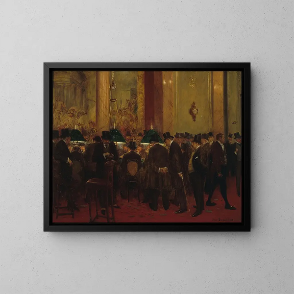 Au cercle - Jean Béraud — gerahmtes Bild an der Wand