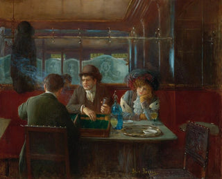 Jean Braud - Backgammon At The Caf.webp