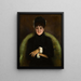 Elegantes Gemälde der Smaragd - Jean Braud — gerahmtes Bild an der Wand