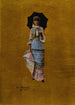 Junge Frau mit Sonnenschirm - Jean Béraud — Ansicht des Kunstwerks