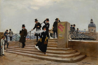 Jean Braud - Le Pont Des Arts Par Grand Vent.webp