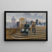 Modistin auf der Brücke der Künste - Jean Béraud — gerahmtes Bild an der Wand