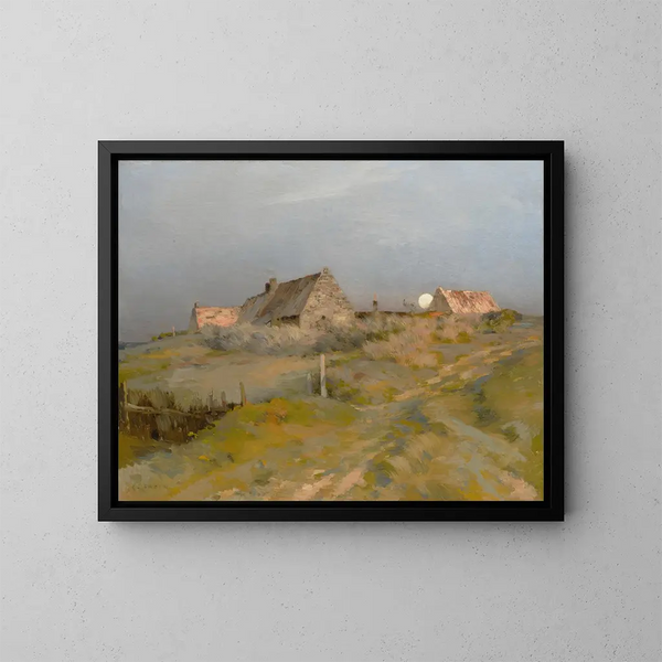 Mondaufgang - Jean-Charles Cazin — gerahmtes Bild an der Wand