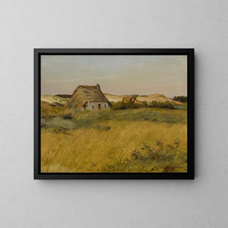 Die letzten Sonnenstrahlen - Jean-Charles Cazin — gerahmtes Bild an der Wand