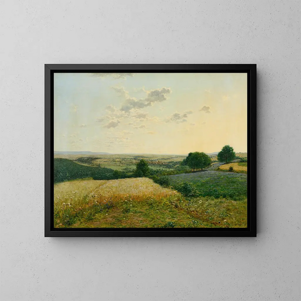 Sommerlandschaft - Jean Ferdinand Monchablon — gerahmtes Bild an der Wand