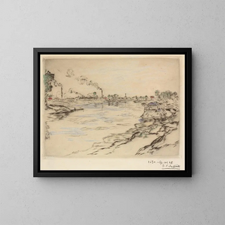 Jean Franois Raffalli - La Seine  Asnires.webp
